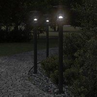 Berkfield Home Outdoor Floor Lamp Black 100 cm Stainless Steel