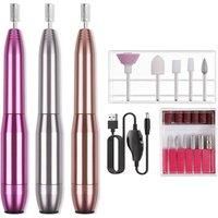 Usb Rechargeable Electric Nail Grinder Kit - 3 Colours - Pink