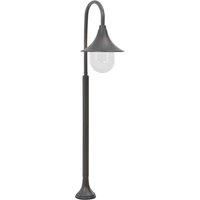 Berkfield Home Garden Post Light E27 120 cm Aluminium Bronze in Brown