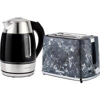 GEEPAS 1.7L Illuminating Electric Kettle & 2 Slice Bread Toaster Combo Set