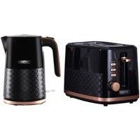 GEEPAS 1.7L 3000W Electric Kettle & 2 Slice Bread Toaster Set Aurora Collection
