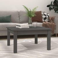 Coffee Table Grey 55x55x30 cm Solid Wood Pine