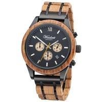 Waidzeit Men's Whisky Scotts Highland Chronograph Watch in Light Oak