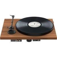 Pro-Ject E1, Plug & Play Entry-Level Turntable with Electronic Speed Switching, Support Force and Anti-Skating Preset (AT3600L, Walnut)