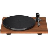 Pro-Ject E1 Phono, Plug & Play Entry-Level Turntable with Built-in Phono Preamplifier, Electronic Speed Switching, Support Force and Anti-Skating Preset, Fitted with AT3600L Cartridge (Walnut)