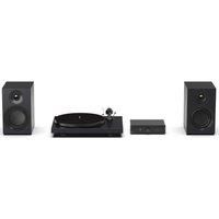 Pro-Ject Colourful Audio System E, True Analog HiFi Stereo System, All-In-One Hi-Fi Set including Debut E Turntable, Stereo Box E Integrated Amplifier, and Speaker Box 5E Carbon (Satin Black)