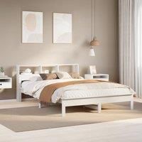 Berkfield Home Bed Frame without Mattress White 140x200 cm Solid Wood Pine