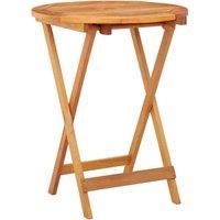 Folding Garden Table 60x75 cm Solid Eucalyptus Wood