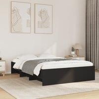 Berkfield Home Bed Frame without Mattress Black 140x190 cm Engineered Wood