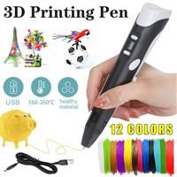 (Black) 3D Printing Pen Doodler Pen Drawing Pen Printer