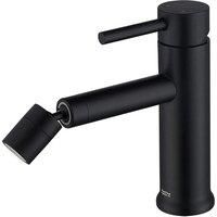 360 Rotating Black Basin Faucet With Two Flow Modes!