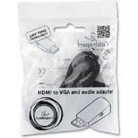 Gembird HDMI to VGA & Audio Adapter - Full HD Display Connector for Home Cinema & Gaming