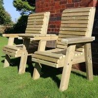 Churnet Valley Garden Furniture Churnet Valley Ergo Love Seats Square