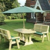 Churnet Valley Garden Furniture Churnet Valley Ergo 6 Seat Table Set