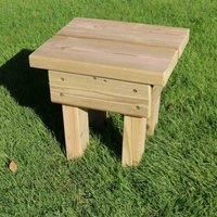 Churnet Wooden Outdoor Footstool