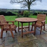 Churnet Valley Garden Furniture Churnet Valley 2 Seat Round Outdoor Bistro Set