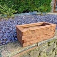 Churnet Valley Garden Furniture Brown Ivy Love Seats Straight Tray, IVY003S