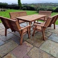 Churnet Valley Garden Furniture Churnet Valley 10 Seat Outdoor Dining Set with 179.5cm Table