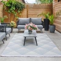 Jazz Geometric Indoor Outdoor Rug Jazz Blue