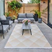 Jazz Geometric Indoor Outdoor Rug Jazz Amber