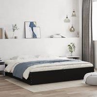 Berkfield Home Bed Frame with Drawers without Mattress Black 160x200 cm