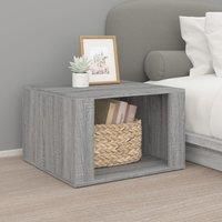 Berkfield Home Bedside Table Grey Sonoma 57x55x36 cm Engineered Wood | Size: 57 x 55 x 36 cm