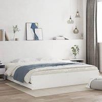 Berkfield Home Bed Frame with Drawers without Mattress White 180x200 cm Super King