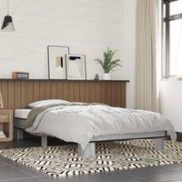 Berkfield Home Bed Frame without Mattress Grey Sonoma 75x190 cm Small Single