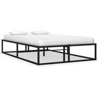 Berkfield Home Bed Frame Black Metal 120x200 cm | Size: Small Double