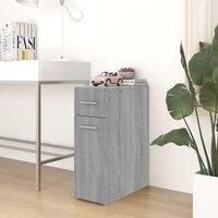 Berkfield Home Apothecary Cabinet Grey Sonoma 20x45.5x60 cm Engineered Wood