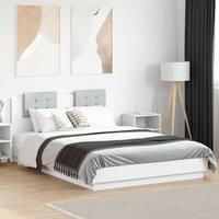 Berkfield Home Bed Frame without Mattress White 150x200 cm King Size
