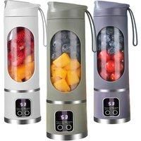 5-Blade Portable Blender - White, Green, And Purple