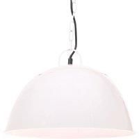 Berkfield Home Industrial Vintage Hanging Lamp 25 W White Round 41 cm E27