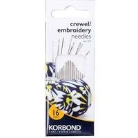 Korbond - 16 Piece Crewel / Embroidery Needles