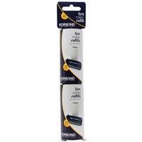 Korbond 6m Lint Roller Twin Refill Pack Clothes, Furniture and Carpet. Removes Dust, Pet Hair and Fluff-42 Sticky Pre-Cut Paper Sheets