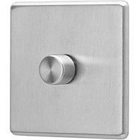 Arlec Fusion 1 Gang 2 Way Stainless Steel Dimmer switch