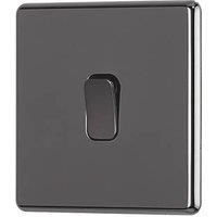 Arlec Fusion 10A 1Gang 2Way Black Nickel Single light switch