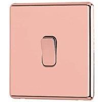 Arlec Fusion 10A 1Gang 2Way Rose Gold Single light switch