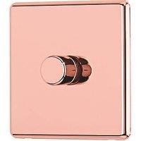 Arlec Fusion 1 Gang 2 Way Rose Gold Dimmer switch