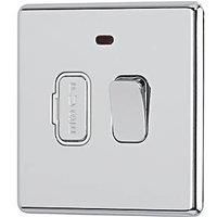 Arlec 13A Switched Fused Spur with Neon Polished Chrome with Colour-Matched Inserts (509RU)