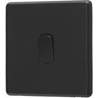Arlec Rocker 10A 1Gang 2Way Jet Black Single light switch