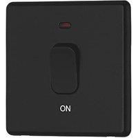 Arlec 50A 1-Gang DP Control Switch Black with Neon with Colour-Matched Inserts (149RU)