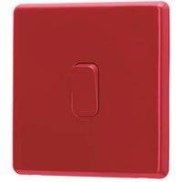 Arlec 10A 1-Gang 2-Way Light Switch Red (687RU)