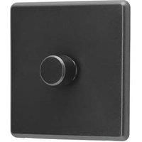 Arlec Rocker 1 Gang 2 Way Charcoal Grey Dimmer switch
