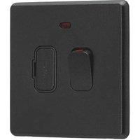 Arlec 13A Switched Fused Spur with Neon Charcoal with Colour-Matched Inserts (415RU)