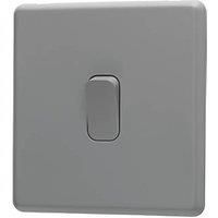 Arlec Rocker 10A 1Gang 2Way Stone Grey Single light switch