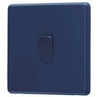 Arlec 10A 1-Gang 2-Way Light Switch Blue (534RU)