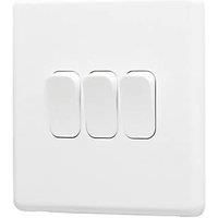 Arlec 10A 3-Gang 2-Way Light Switch White (369RU)