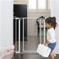 Dreambaby Peek-A-Boo Clear-View Low-Step Gate (75-81Cm) White