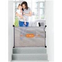 Dreambaby Retractable Mesh Safety Gate, Baby & Dog Pet Stair Gate, 140 cm, Grey